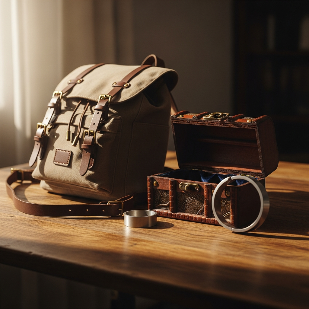 Cofre de madera grabado con láser, mochila infantil personalizada con nombre y pulsera de metal para regalar