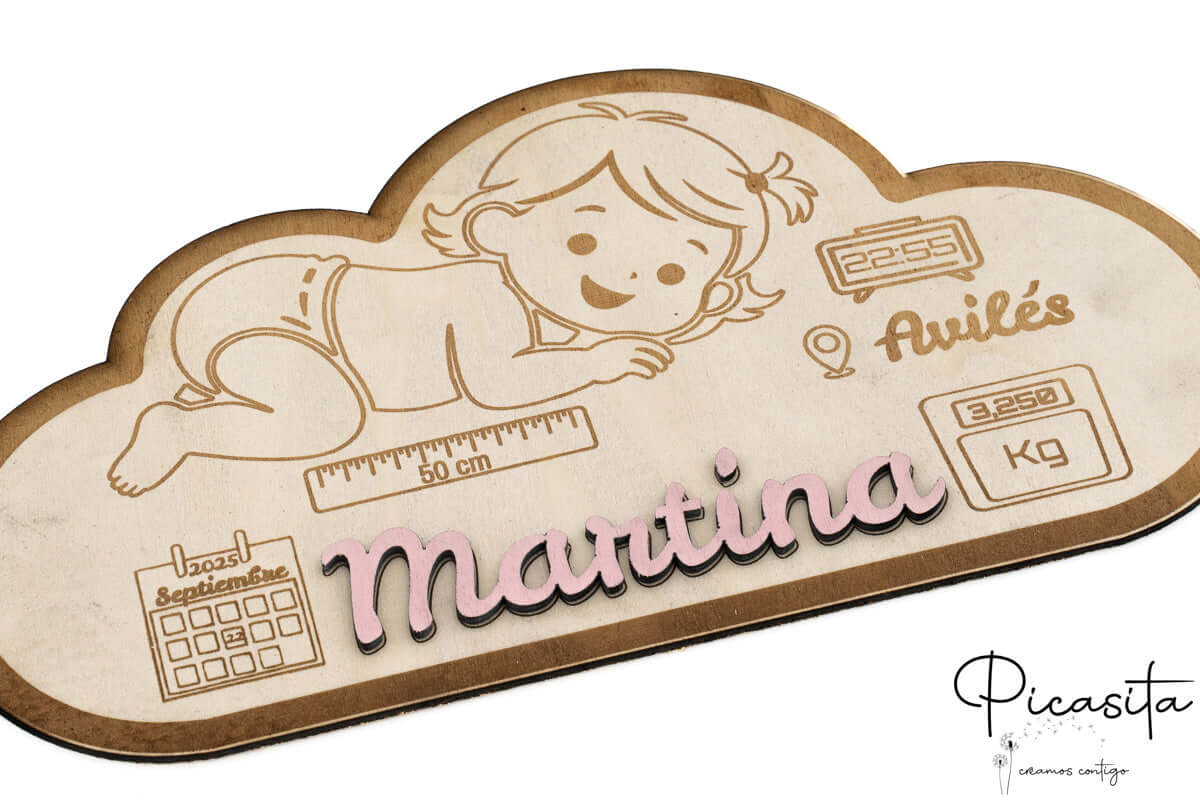 Por qué el Natalicio Personalizado Modelo Nube es el regalo que todo recién nacido merece